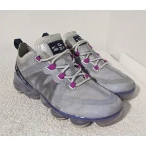 Nike Air Vapormax 2019 Women’s Football Grey Purple Sz 7 AR6632-023