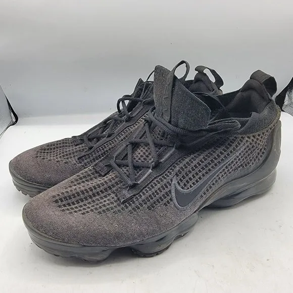 Nike Air Vapormax FK Flyknit 2021 Mens 9.5 Black Athletic Shoes DH4084-001