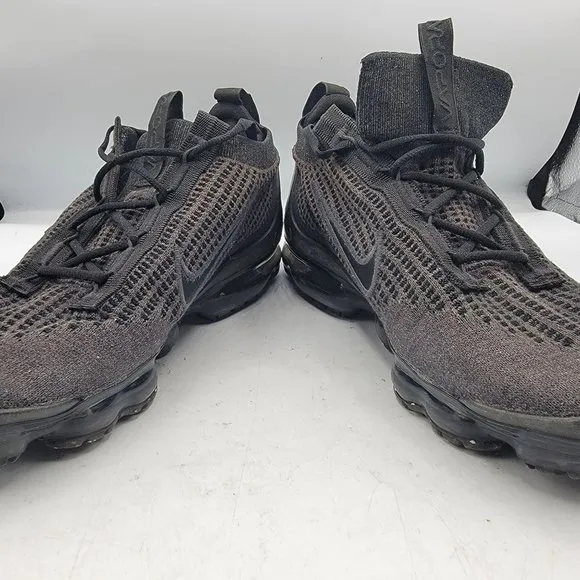Nike Air Vapormax FK Flyknit 2021 Mens 9.5 Black Athletic Shoes DH4084-001