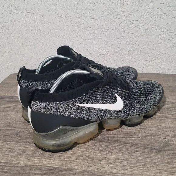 Nike‎ Air Vapormax Flyknit 3 Men's Size 11.5 Running Shoes Black White Oreo