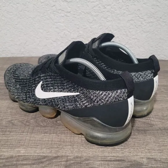 Nike‎ Air Vapormax Flyknit 3 Men's Size 11.5 Running Shoes Black White Oreo