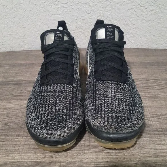 Nike‎ Air Vapormax Flyknit 3 Men's Size 11.5 Running Shoes Black White Oreo