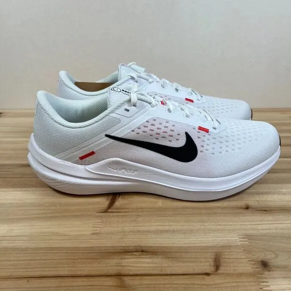 Nike Air Winflo 10 road running shoes Mens 12 White Black Light Crimson