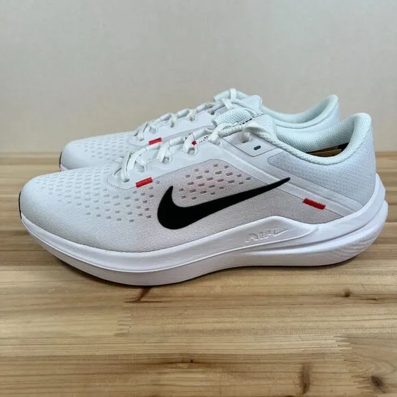 Nike Air Winflo 10 road running shoes Mens 12 White Black Light Crimson