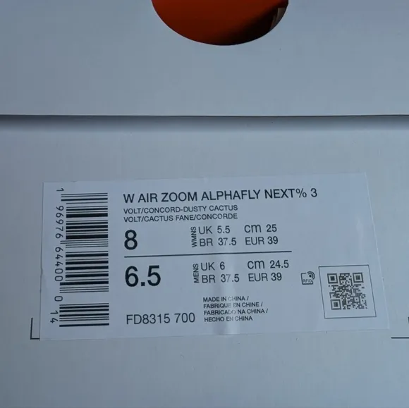Nike Air Zoom Alphafly Next% 3 Women's Running Shoes, Size 8