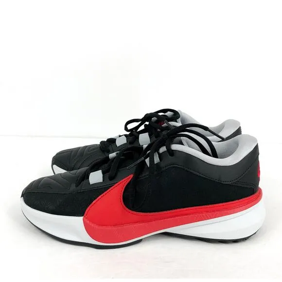 NIKE Air Zoom Freak 5 Basketball Shoes Mens 8 Womens 9.5 Black Red Giannis NWOB