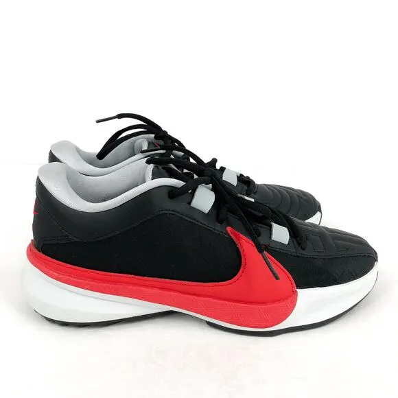 NIKE Air Zoom Freak 5 Basketball Shoes Mens 8 Womens 9.5 Black Red Giannis NWOB