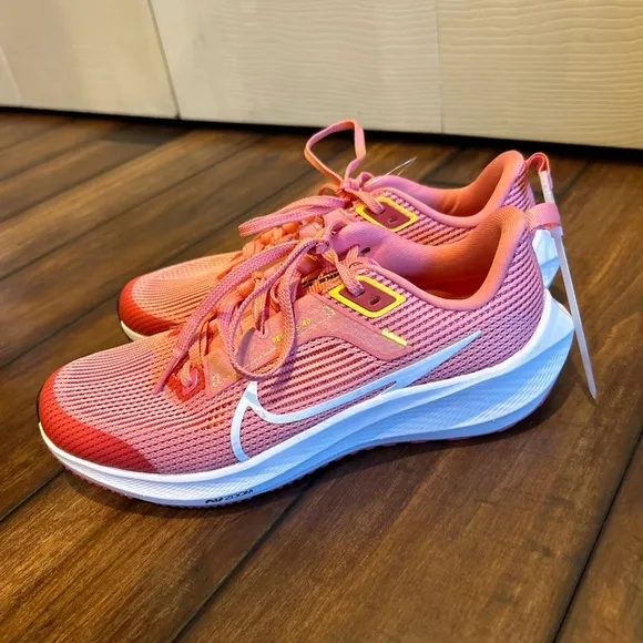 Nike Air Zoom Pegasus 40 Kid’s Road Running Shoes Dusky Pink NEW
