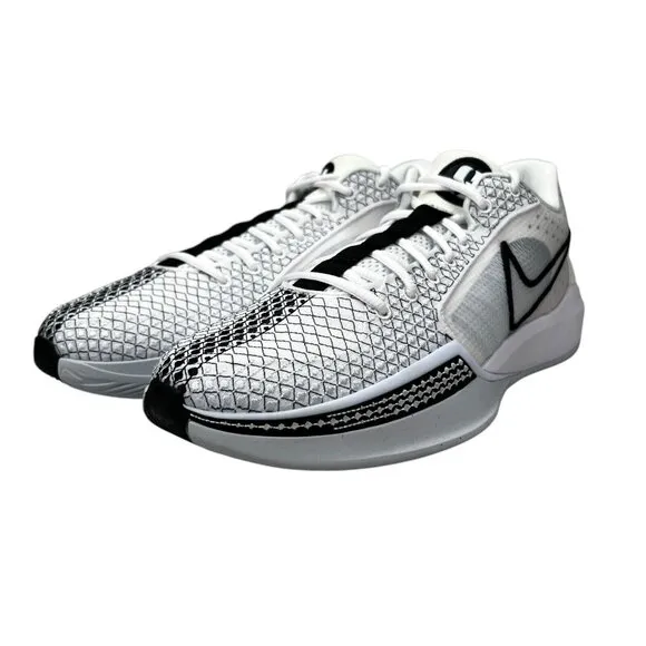 Nike Air Zoom Sabrina 1 White Black Football Grey Shoes FQ3381-103 Men's Sz 15