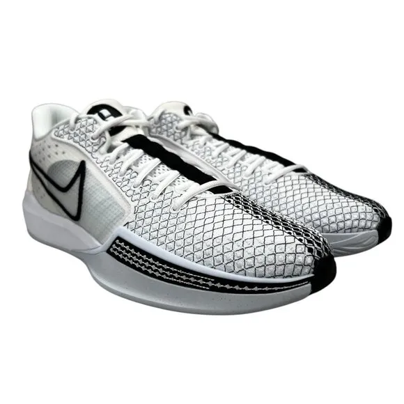 Nike Air Zoom Sabrina 1 White Black Football Grey Shoes FQ3381-103 Men's Sz 15