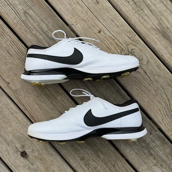 Nike Air Zoom Victory Tour 2 Golf Cleats White/Black Mens Size 15 DJ6569-100
