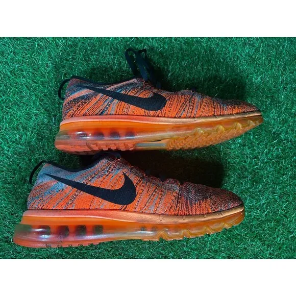 Nike AirMax Flyknit 2015 Mens Sneakers Shoes Orange Men’s Size 11 US 620469-601
