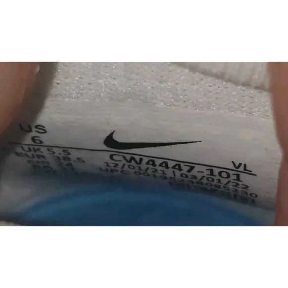 NIKE ALPHA HUARACHE 8 ELITE LACROSSE FOOTBALL WHITE/BLUE MEN'S Sizes NEW