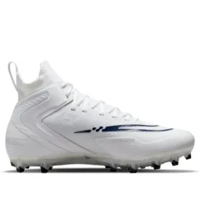 NIKE ALPHA HUARACHE 8 ELITE LACROSSE FOOTBALL WHITE/BLUE MEN'S Sizes NEW