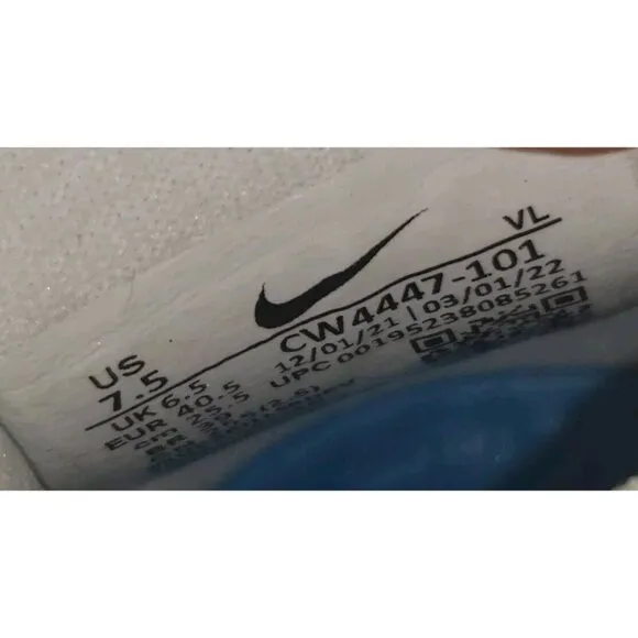 NIKE ALPHA HUARACHE 8 ELITE LACROSSE FOOTBALL WHITE/BLUE MEN'S Sizes NEW