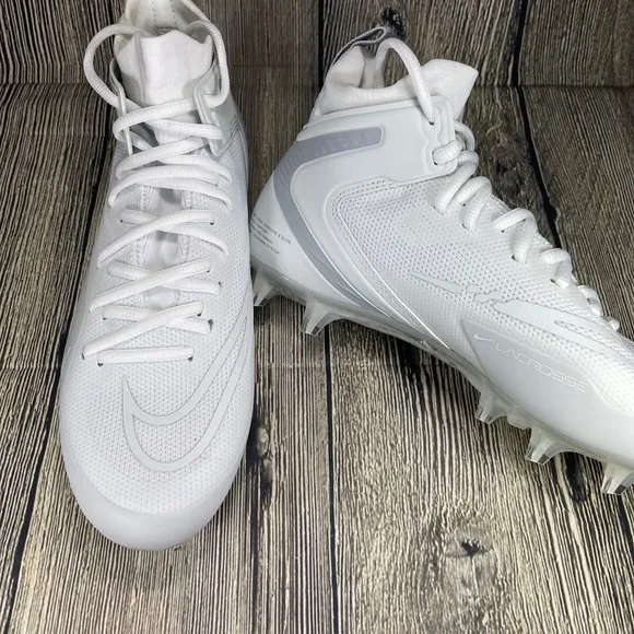 Nike Alpha Huarache 8 Elite Lacrosse White/Pure Platinum/Wolf Grey CW4440-110