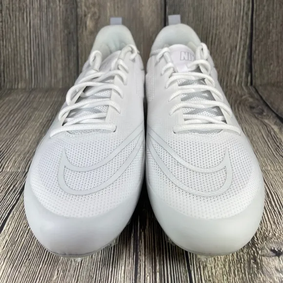 Nike Alpha Huarache 8 Pro White/Pure Platinum/Wolf Grey LAX cleats CW4439-110
