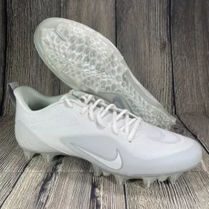 Nike Alpha Huarache 8 Pro White/Pure Platinum/Wolf Grey LAX cleats CW4439-110