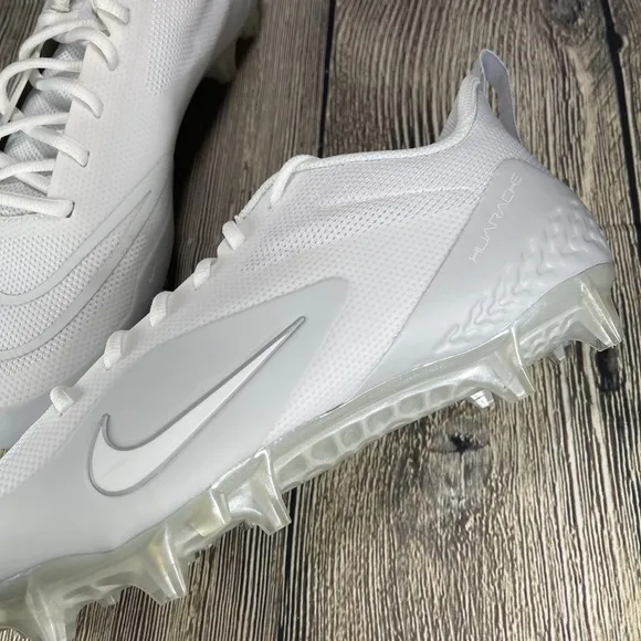 Nike Alpha Huarache 8 Pro White/Pure Platinum/Wolf Grey LAX cleats CW4439-110