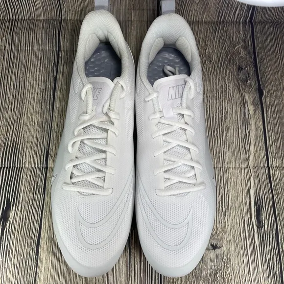 Nike Alpha Huarache 8 Pro White/Pure Platinum/Wolf Grey LAX cleats CW4439-110