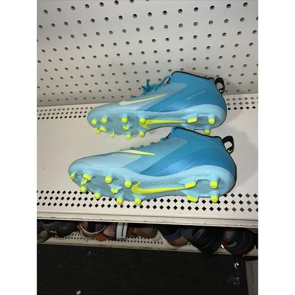 Nike Alpha Huarache 8 Varsity Lax Mens Lacrosse Cleats Size 10.5 Turquoise Blue