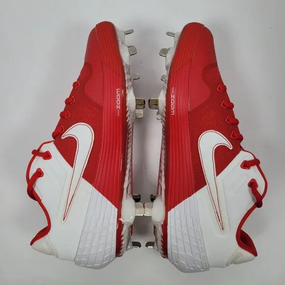 Nike Alpha Huarache Elite 2 Low Men's Red White Cleats CI2226-400 US Size 7 NWB