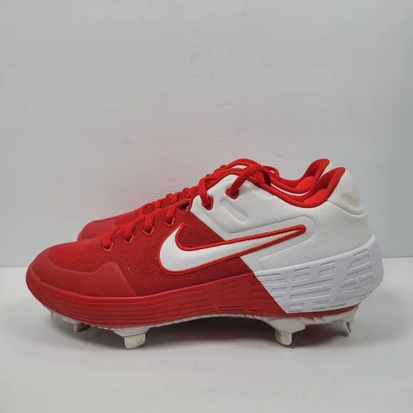 Nike Alpha Huarache Elite 2 Low Men's Red White Cleats CI2226-400 US Size 7 NWB