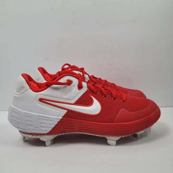 Nike Alpha Huarache Elite 2 Low Men's Red White Cleats CI2226-400 US Size 7 NWB