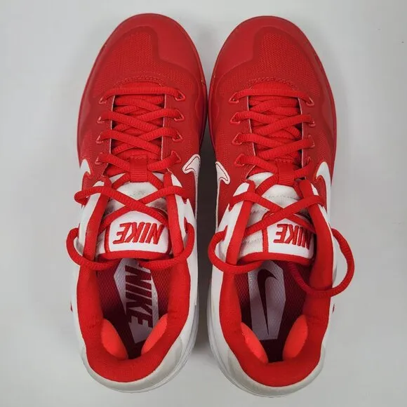 Nike Alpha Huarache Elite 2 Low Men's Red White Cleats CI2226-400 US Size 7 NWB