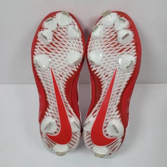 Nike Alpha Huarache Elite 2 Low Men's Red White Cleats CI2226-400 US Size 7 NWB