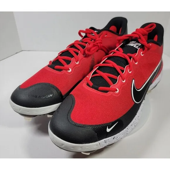 Nike Alpha Huarache Elite 3 Baseball Cleats Men’s US 14 Red Metal CK0746-602