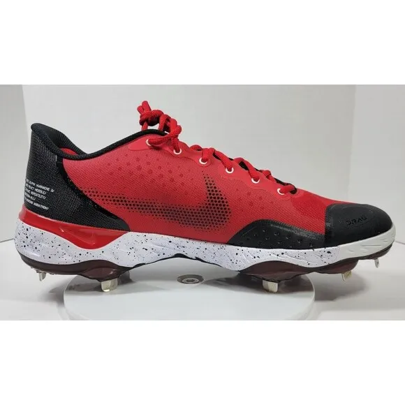 Nike Alpha Huarache Elite 3 Baseball Cleats Men’s US 14 Red Metal CK0746-602