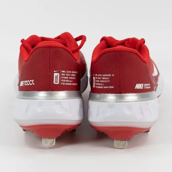 Nike Alpha Huarache Elite 3 Low CK0746-600 Metal Baseball Cleats 7 Men 8.5 Women