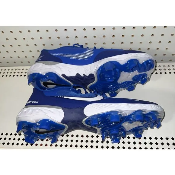 Nike Alpha Huarache Elite 3 Low MCS Mens Molded Baseball Cleats Size 12.5 Blue