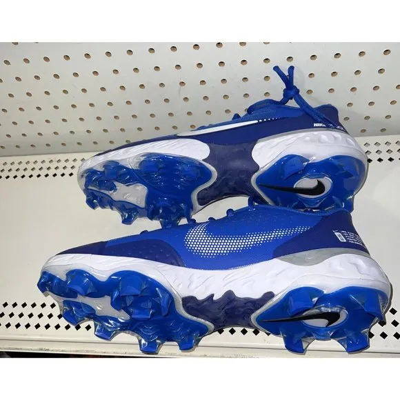 Nike Alpha Huarache Elite 3 Low MCS Mens Molded Baseball Cleats Size 12.5 Blue