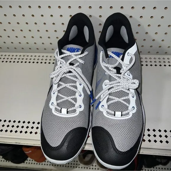 Nike Alpha Huarache Elite 3 Low Mens Metal Baseball Cleats Size 15 Gray Blue
