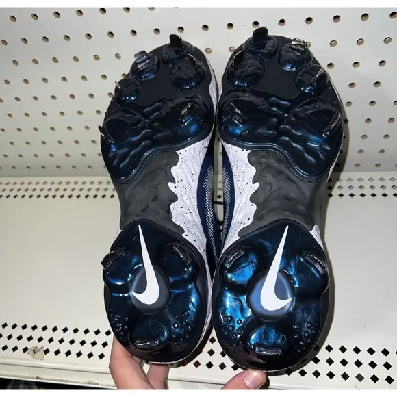 Nike Alpha Huarache Elite 3 Low Mens Metal Baseball Cleats Size 7 Blue Black