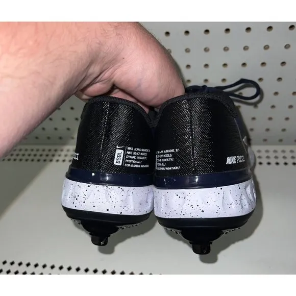 Nike Alpha Huarache Elite 3 Low Mens Metal Baseball Cleats Size 7 Blue Black