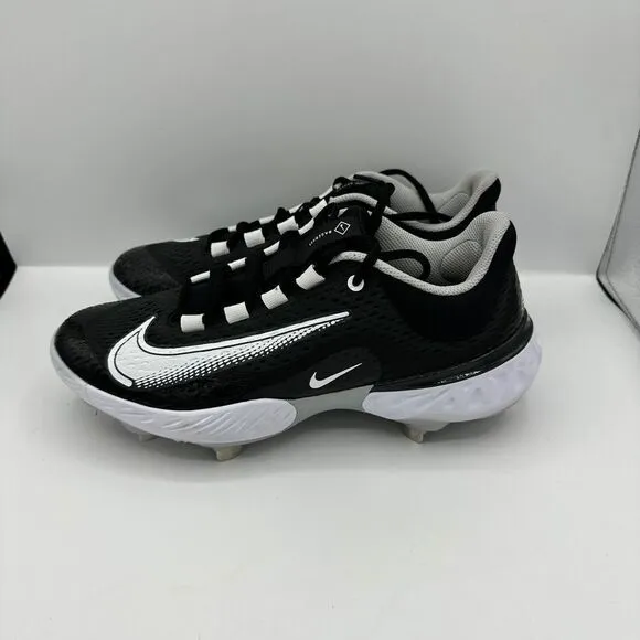 Nike Alpha Huarache Elite 4 Baseball Metal Cleats Black Men’s 8 DJ6521-011 NEW