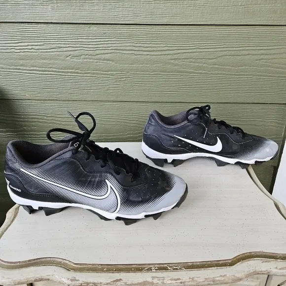 Nike Alpha Huarache Elite 4 Low DJ6524-011 Baseball Cleats Black Men’s Size 9.5