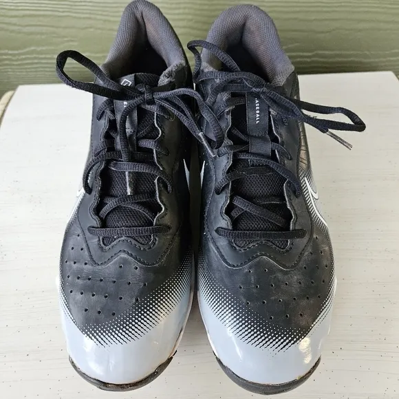 Nike Alpha Huarache Elite 4 Low DJ6524-011 Baseball Cleats Black Men’s Size 9.5