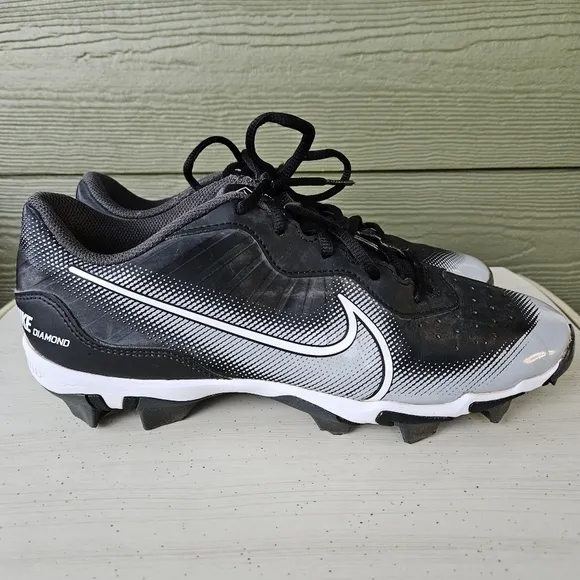 Nike Alpha Huarache Elite 4 Low DJ6524-011 Baseball Cleats Black Men’s Size 9.5