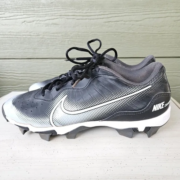 Nike Alpha Huarache Elite 4 Low DJ6524-011 Baseball Cleats Black Men’s Size 9.5