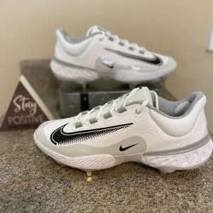 Nike Alpha Huarache Elite 4 Low FD2745-100 White Baseball Cleats‎ Men’s size 13