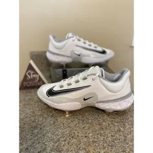 Nike Alpha Huarache Elite 4 Low FD2745-100 White Baseball Cleats Men's size 9.5