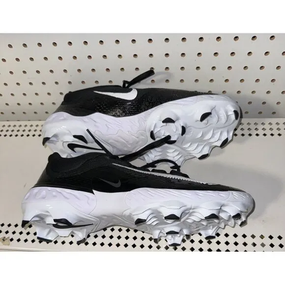 Nike Alpha Huarache Elite 4 Low MCS Mens Molded Baseball Cleats Size 11 Black