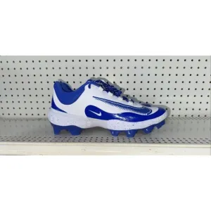 Nike Alpha Huarache Elite 4 MCS Mens Molded Baseball Cleats Size 10 White Blue