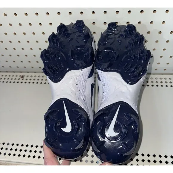 Nike Alpha Huarache Elite 4 MCS Mens Molded Baseball Cleats Size 9.5 White Blue