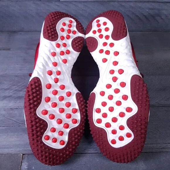 NIKE Alpha Huarache Elite 4 Turf Baseball Shoes Mens 13 Red White Cleats