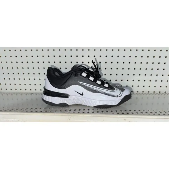 Nike Alpha Huarache Elite 4 Womens Indoor Softball Turf Shoes Size 6.5 Black